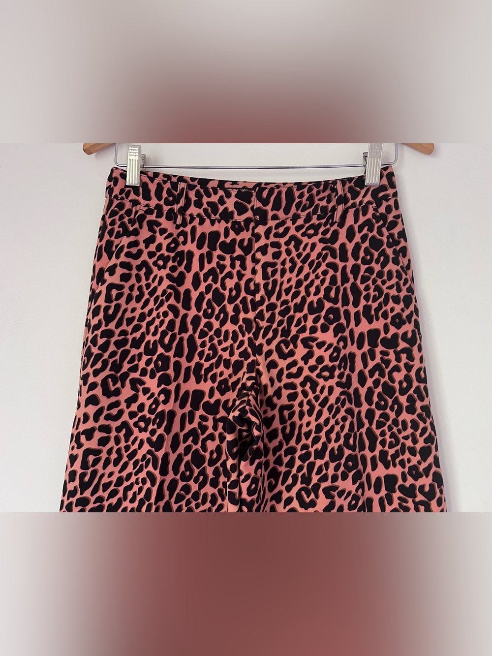 Scotch & Soda Maison Scotch Starwatcher Leopard Print Wide Leg Pants XS - Picture 10 of 14